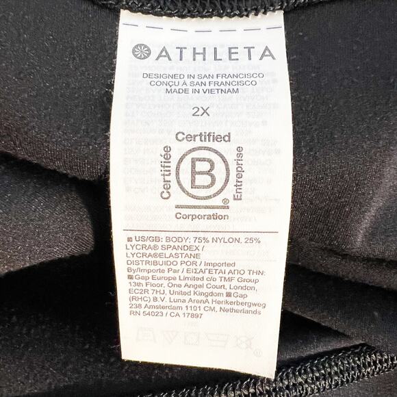 Athleta Salutation Stash Flare Pant Leggings Plus Size 2X Sporty Athleisure Yoga - Picture 6 of 8